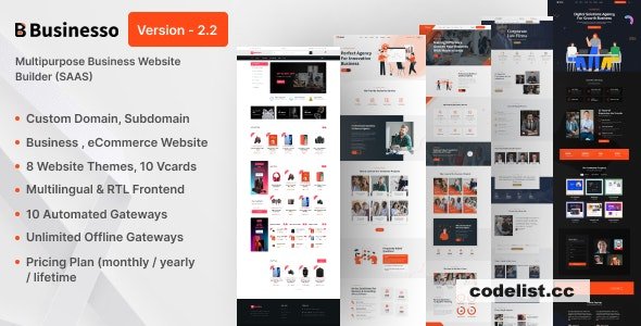 Businesso v2.2 - Business Website SAAS (Multitenancy) - nulled » Premium Scripts, Plugins & Mobile