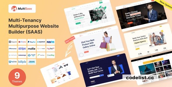 MultiSaas v1.0.4 - Multi-Tenancy Multipurpose Website Builder (Saas) &raquo; Premium Scripts, Plugins &amp; Mobile