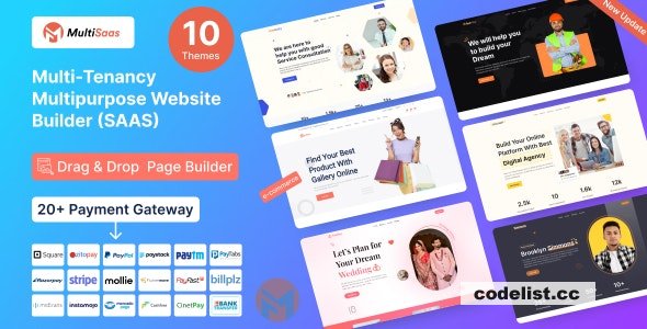 MultiSaas v1.0.6 - Multi-Tenancy Multipurpose Website Builder (Saas) &raquo; Premium Scripts, Plugins &amp; Mobile