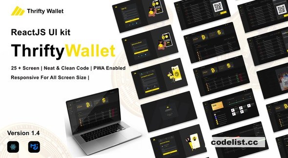 Thriftywallet v1.4 - ReactJS UI kit for Crypto Wallet ( Cryptocurrency), reward points, and FIAT currency &raquo; Premium Scripts, Plugins &amp; Mobile