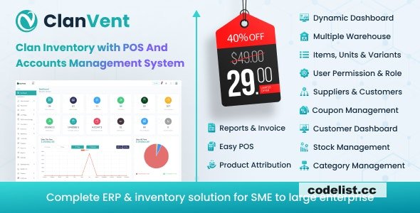 ClanVent v3.3 - Inventory with POS and Accounts Management System » Premium Scripts, Plugins & Mobile