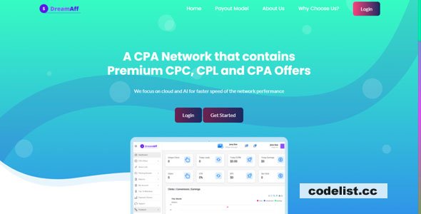 DreamAff v1.0 - CPA Affiliate Script » Premium Scripts, Plugins & Mobile