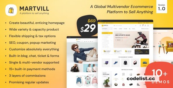 Martvill v1.3.0 - A Global Multivendor Ecommerce Platform to Sell Anything - nulled » Premium Scripts, Plugins & Mobile