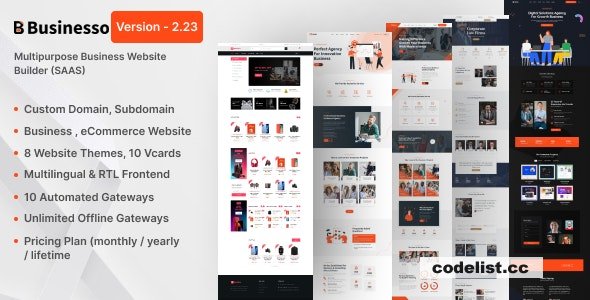 Businesso 2.23 - Business Website SAAS (Multitenancy) - nulled » Premium Scripts, Plugins & Mobile