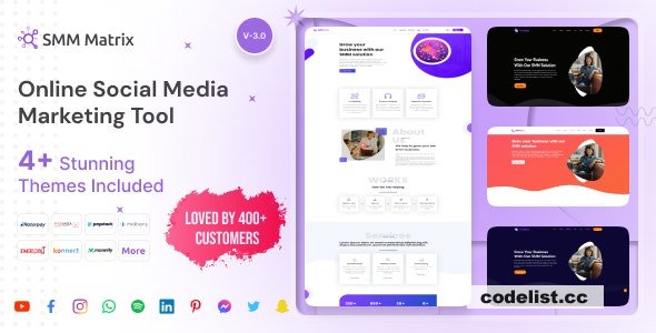 SMM Matrix v3.0 - Social Media Marketing Tool - nulled » Premium Scripts, Plugins & Mobile