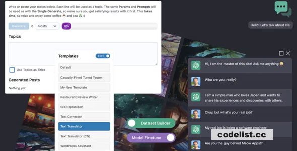 AI Engine Pro v2.2.1 - ChatGPT Chatbot, GPT Content Generator, Custom Playground & Features » Premium Scripts, Plugins & Mobile