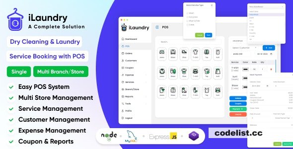 iLaundry v1.1 - Dry Cleaning & Laundry Service Booking with POS » Premium Scripts, Plugins & Mobile