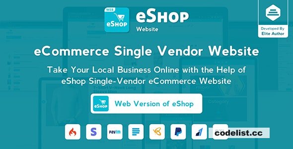 eShop Web v4.0.2 - eCommerce Single Vendor Website | eCommerce Store Website - nulled » Premium Scripts, Plugins & Mobile