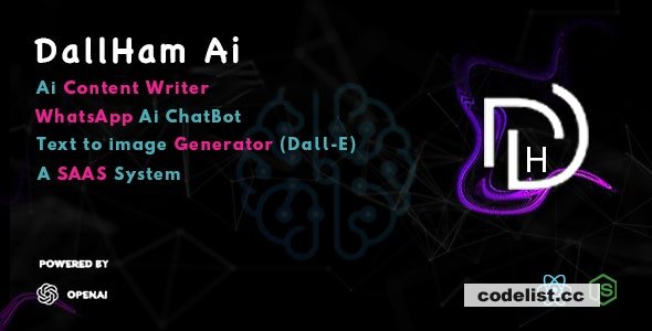 DallHam Ai v1.0 - Ai WhatsApp Chatbot, AI Content Creator, Image Generator SAAS System &raquo; Premium Scripts, Plugins &amp; Mobile