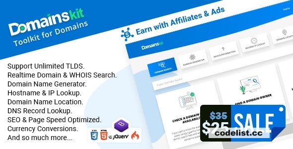 DomainsKit v2.5 - Toolkit for Domains - nulled » Premium Scripts, Plugins & Mobile