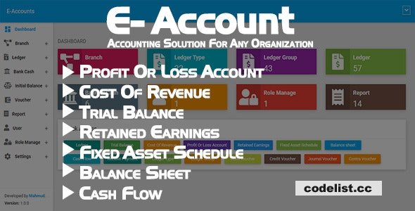 E-Account v1.0 - Accounting Software for any Organization » Premium Scripts, Plugins & Mobile