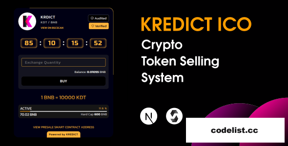 KREDICT v1.0 - ICO Crypto Token Selling System &raquo; Premium Scripts, Plugins &amp; Mobile