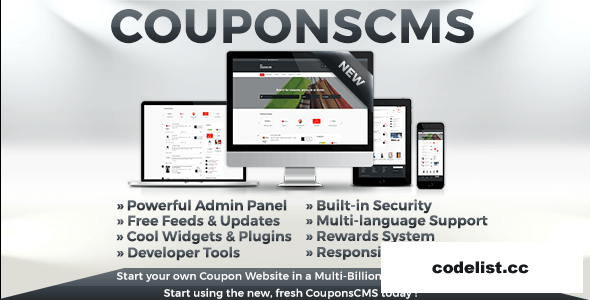 Coupons CMS 7 Full v7.50 » Premium Scripts, Plugins & Mobile