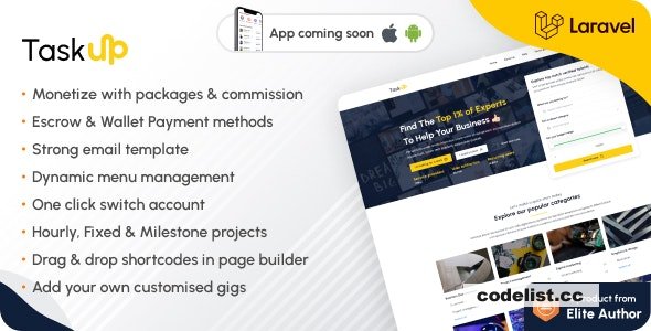 Taskup v1.4 - A Freelance and Service Finder Marketplace » Premium Scripts, Plugins & Mobile
