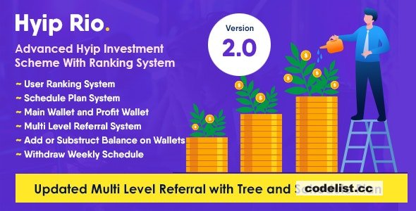Hyip Rio v2.1 - Advanced Hyip Investment Scheme With Ranking System » Premium Scripts, Plugins & Mobile