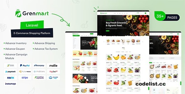 Grenmart v1.0.5 ᄄC Organic & Grocery Laravel eCommerce » Premium Scripts, Plugins & Mobile