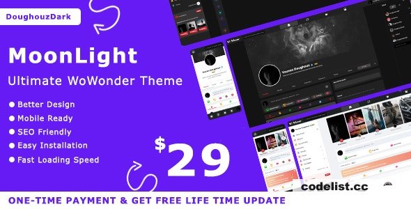MoonLight v1.0 - The Ultimate WoWonder Theme » Premium Scripts, Plugins & Mobile