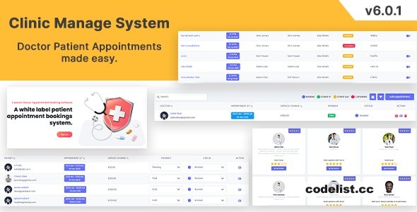 Clinic Management System v6.0.1 - Doctor Patient Appointment Management System Laravel » Premium Scripts, Plugins & Mobile