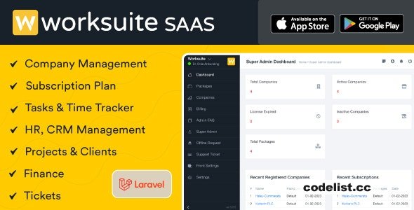 Worksuite Saas v5.2.73 - Project Management System - nulled » Premium Scripts, Plugins & Mobile