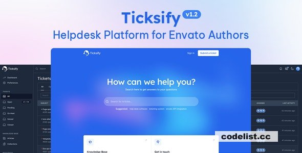 Ticksify v1.2.6 - Customer Support Software for Freelancers and SMBs - nulled &raquo; Premium Scripts, Plugins &amp; Mobile
