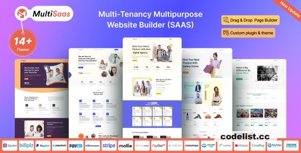 MultiSaas v1.2.0 - Multi-Tenancy Multipurpose Website Builder (Saas) » Premium Scripts, Plugins & Mobile