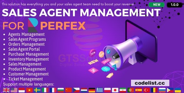 Sales Agent Management module for Perfex CRM v1.0.0 &raquo; Premium Scripts, Plugins &amp; Mobile