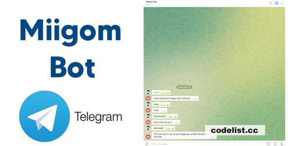 Miigom Bot v1.0 - Telegram Bot PHP » Premium Scripts, Plugins & Mobile