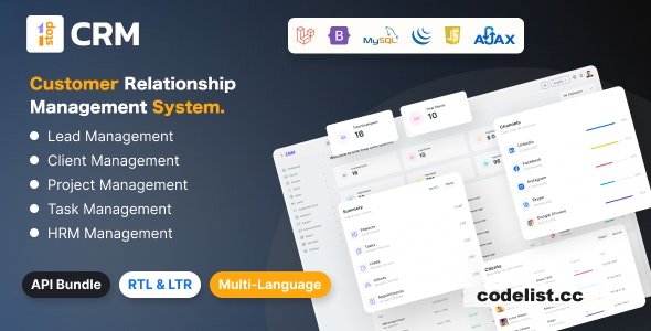 Onest CRM - Customer Relation Management System v1.0 » Premium Scripts, Plugins & Mobile
