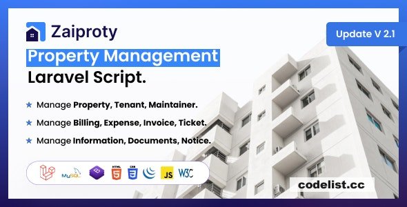 Zaiproty v2.2 - Property Management Laravel Script - nulled » Premium Scripts, Plugins & Mobile