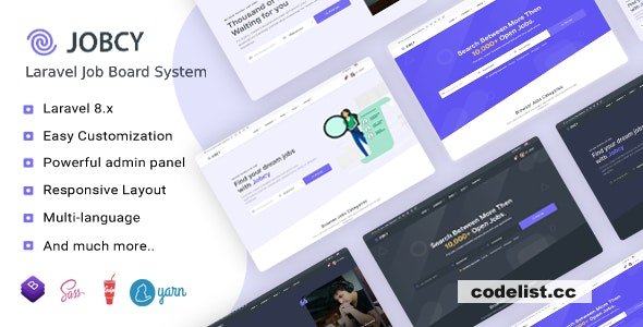 Jobcy v1.10.0 - Laravel Job Board Multilingual System - nulled » Premium Scripts, Plugins & Mobile