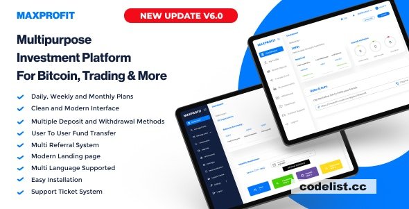 Max Profit v6.0 - Online Multipurpose Investment Platform - nulled » Premium Scripts, Plugins & Mobile