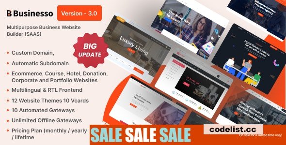 Businesso v3.5 - Business Website Builder SAAS (Multitenancy) - nulled » Premium Scripts, Plugins & Mobile