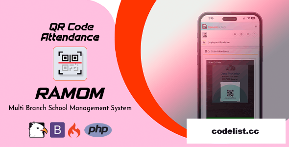 Ramom School QR Code Attendence v2.0 » Premium Scripts, Plugins & Mobile