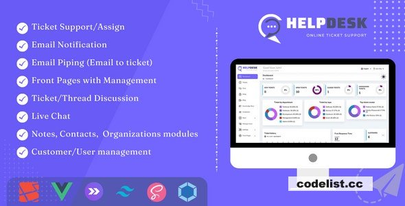 HelpDesk v3.6 - Online Ticketing System with Website - ticket support and management - nulled » Premium Scripts, Plugins & Mobile
