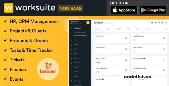 WORKSUITE v5.5.12 - HR, CRM and Project Management - nulled » Premium Scripts, Plugins & Mobile