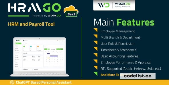 HRMGo SaaS v6.1 - HRM and Payroll Tool - nulled » Premium Scripts, Plugins & Mobile