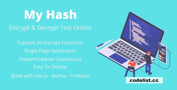 MyHash v2.0 - Encrypt & Decrypt Text Online - Firebase Version (Production Ready) » Premium Scripts, Plugins & Mobile