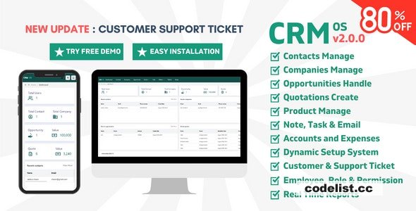 CRM OS v2.0.0 - CRM software for Startups and Businesses » Premium Scripts, Plugins & Mobile