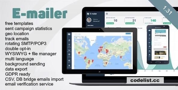E-mailer v1.31 - newsletter & mailing system » Premium Scripts, Plugins & Mobile