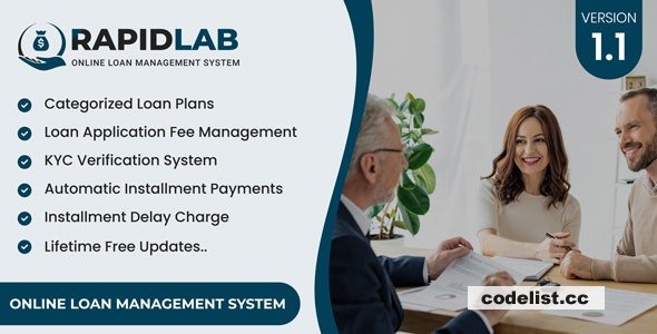 RapidLab v1.1 - Online Loan Management System - nulled » Premium Scripts, Plugins & Mobile