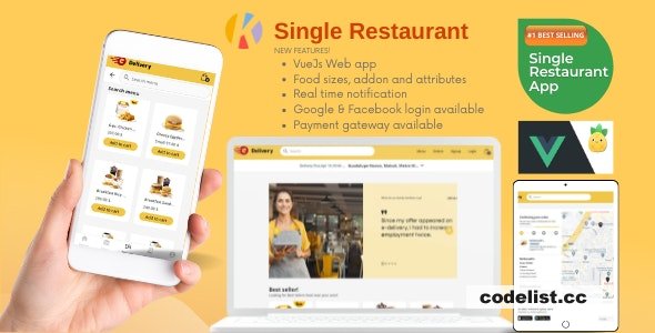 Karenderia Single Restaurant Website Food Ordering and Restaurant Panel v1.0.3 » Premium Scripts, Plugins & Mobile