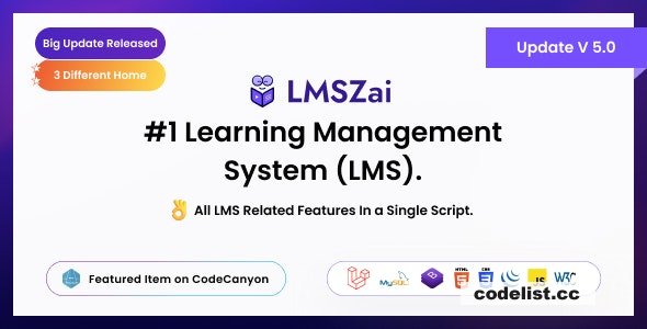 LMSZAI v6.0 - Learning Management System (Saas) - nulled » Premium Scripts, Plugins & Mobile