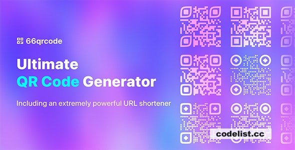 66qrcode v28.0.0 - Ultimate QR Code Generator &amp; URL Shortener (SAAS) - nulled &raquo; Premium Scripts, Plugins &amp; Mobile