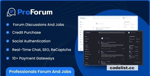 ProForum v1.3.0 - Professionals Forum and Jobs » Premium Scripts, Plugins & Mobile