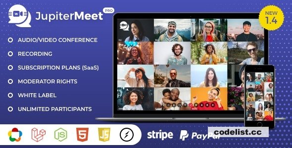 JupiterMeet Pro v1.6.0 - White Label Video Conference - nulled » Premium Scripts, Plugins & Mobile