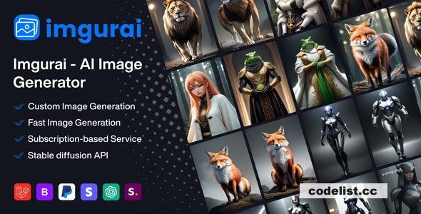 Imgurai v1.5.0 - AI Image Generator (SAAS) » Premium Scripts, Plugins & Mobile