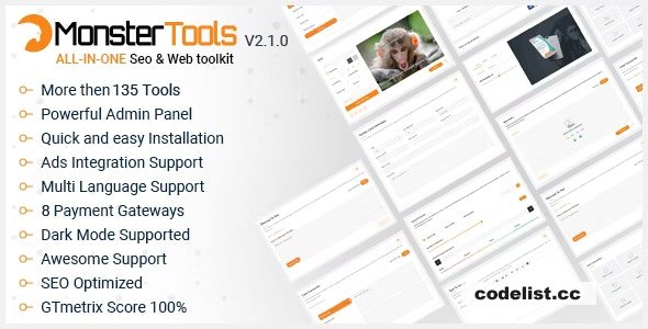 MonsterTools v2.1.0 - The All-in-One SEO & Web Toolkit, like a Swiss Army Knife - nulled » Premium Scripts, Plugins & Mobile