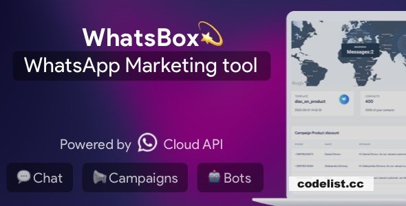 WhatsBox v2.0 - The WhatsApp Marketing - Bulk Sender, Chat, Bots, SaaS » Premium Scripts, Plugins & Mobile