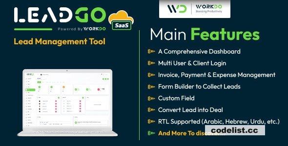 LeadGo SaaS v5.2 - Lead Management Tool - nulled » Premium Scripts, Plugins & Mobile