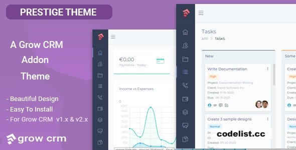 Prestige - Grow CRM Theme » Premium Scripts, Plugins & Mobile